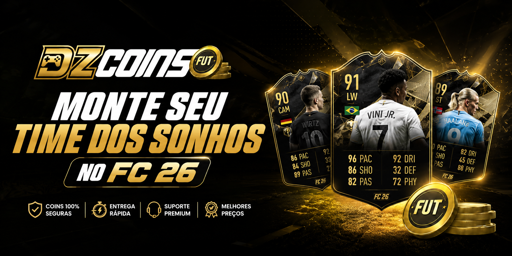 DZ Coins FC 26 — Monte seu time dos sonhos